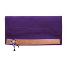 Western-Show-Satteldecke Alpaka mit Korbgravur Pool's - Violett