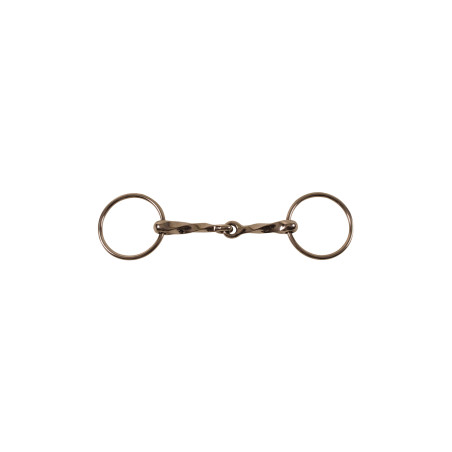 Gebiss mit Ringen aus verdrehtem Edelstahl Langsam Umbria Equitazione