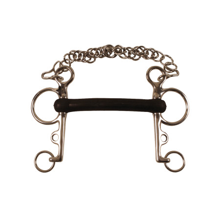 Pelham-Gebiss aus flexiblem Gummi Umbria Equitazione