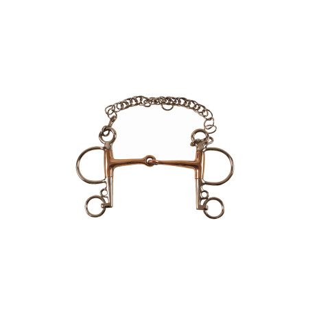 Pelham-Gebiss Vollständig mit Kupfer-Mundstück Umbria Equitazione