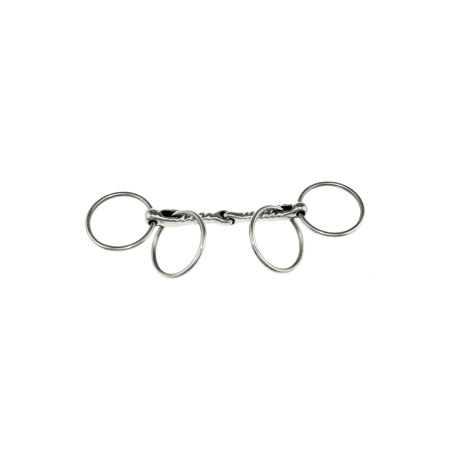 Gebiss Scourier Gedreht mit Doppelringen Umbria Equitazione
