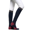 Damen-Reitsocken Flags & Cup Roca - Marine / Himbeere