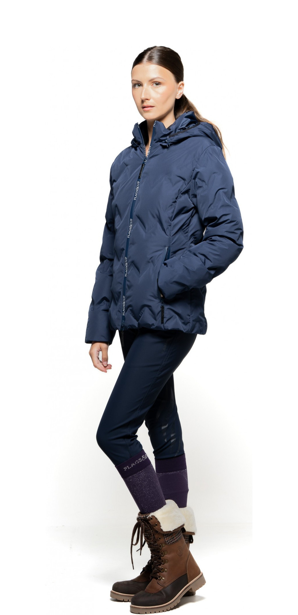 Doudoune femme Flags & Cup imperméable Napasoq Orange