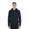 Herren-Kapuzenpullover mit Fleece-Innenfutter Equestro - Marineblazer