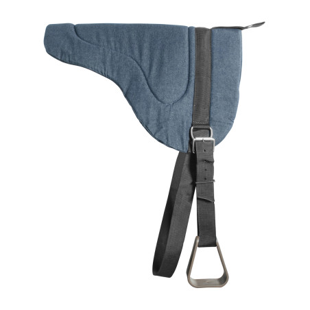 Reitpad ohne Sattel mit Steigbügeln und Gurt Lakota