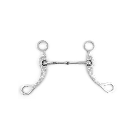 Western-Gebiss mit verzierten Stangen aus rostfreiem Stahl Pool's