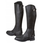 Leder-Minichaps Covalliero Elasto schwarz