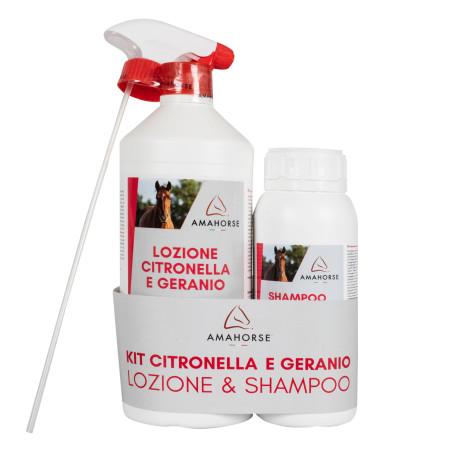 Set Zitronella- & Geranien-Lotion 1L + Zitronella-Shampoo 500 ml Umbria Equitazione