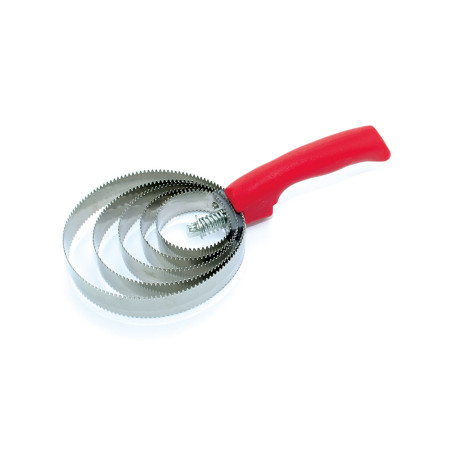 Metallischer amerikanischer Striegel rund große Größe Umbria Equitazione