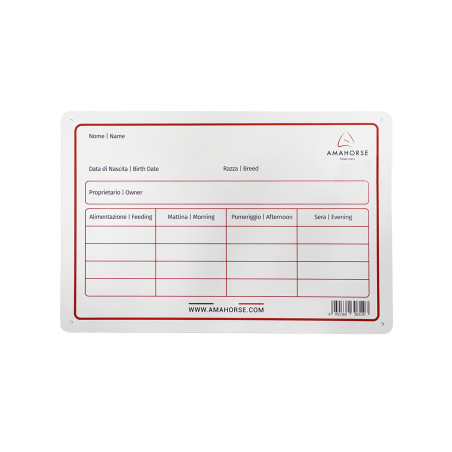 Aluminium-Boxenschild Umbria Equitazione