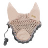 Baumwoll-Fliegenhaube für Pferde Derby - Rosa / mehrfarbig / Silber
