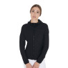 Damen-Daunenjacke aus technischem Materialmix Equestro - Schwarz