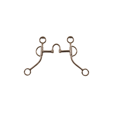 Gebiss zur Korrektur aus Edelstahl mit mittleren Pool's-Seitenteilen