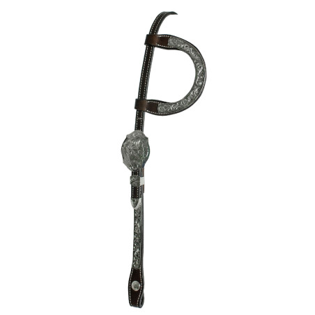 Western-Kopfstück Pool’s mit einem Ohr WSOE/00212