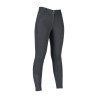 HKM Ari Reithose mittlere Taille Vollbesatz Silikon - Grau