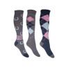 HKM Cardiff Socken 3er-Pack - Grau / Blau
