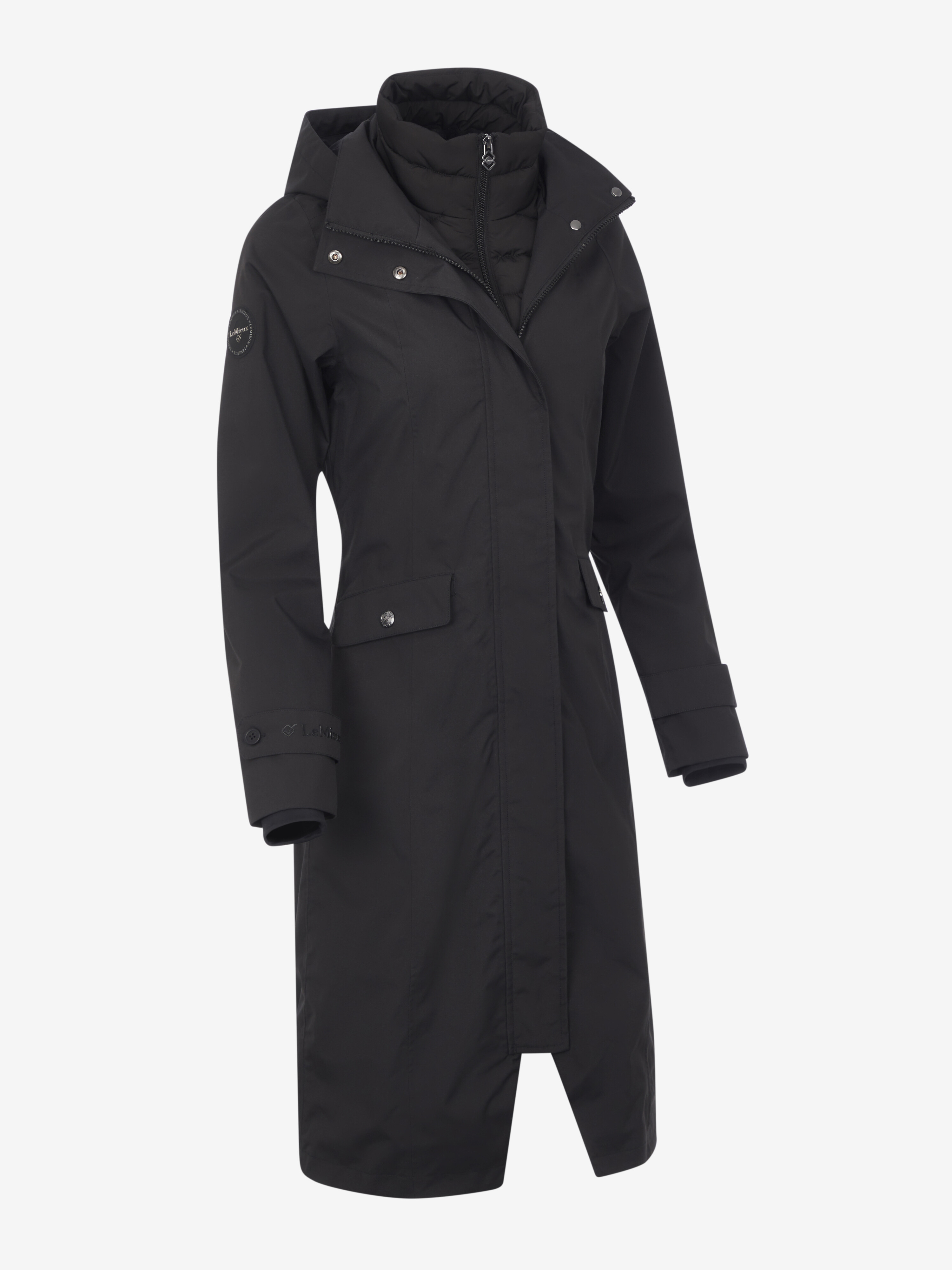 Leichte und wasserdichte Reitjacke LeMieux Amélie Schwarz Leichte und wasserdichte Reitjacke LeMieux Amélie Schwarz