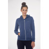 Zip-Sweatshirt Harcour Sworm Damen - Stahlblau