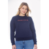 Damen-Sweatshirt Harcour Sirius - Marine / Rosa