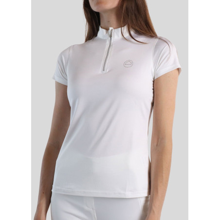 Wettkampf-Poloshirt Montar Everly Crystal Logo Curve Damen