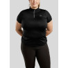 Turnier-Poloshirt Montar Everly Curve Damen - Schwarz