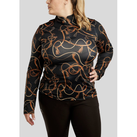 Reitpolo Montar Haily Bridle langärmlig Curve Damen