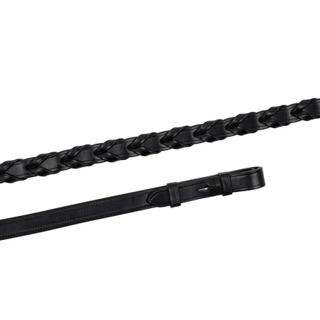 Montar Zügel geflochten Leder französischer Haken gegerbtes Leder