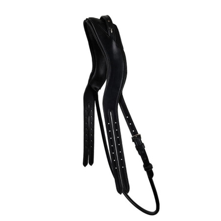 Stirnband Montar aus gegerbtem Leder mit rundem Kehlriemen