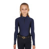 Base Layer Equestro Trainingsshirt mit langen Ärmeln für Mädchen - Marineblazer