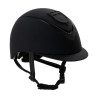 Equestro Reithelm mit Relief-Logo Meteor Unisex - Schwarz