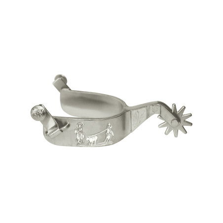 Pool's Sporen satiniert Modell Team Roper