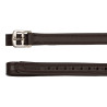 Steigbügelriemen Supreme Softy Buff mit Nylonfutter und gebogener Schnalle aus Edelstahl - Dunkelbraun