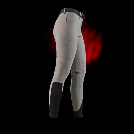 Damen-Slim-Fit-Reithose Equestro Ridertechnology Full Grip