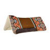 Westernsattelpad mit synthetischer Wollpolsterung Pool's - Braun / Orange