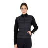 Equestro Damenjacke aus Nylon und Strick mit Reißverschluss - Schwarz