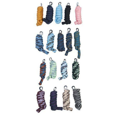 Doppelt geflochtener Führstrick mit HKM-Karabiner