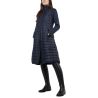Lange gesteppte Hybridjacke Montar Damen - Marine