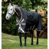 Pferdedecke Horseware Amigo Bravo 12 Wug 400g - Schwarz / Titan Grau / Silber