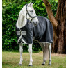 Horseware Amigo Bravo 12 50g Turnout-Decke - Schwarz / Titan Grau / Silber