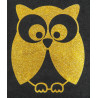 Aufbügler Eule HKM - Oder Flex Moda Glitter