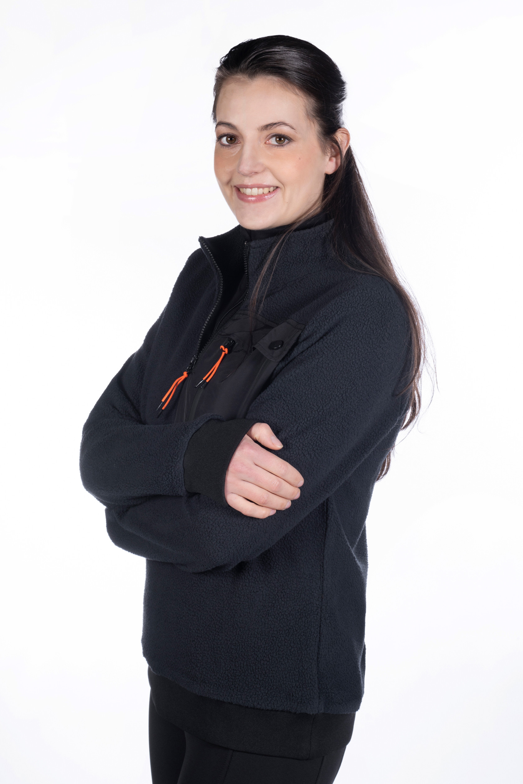 Pullover Teddyfleece Unisex HKM Schwarz