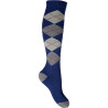 HKM Socken Warming up - Blau / Grau kariert