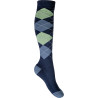 HKM Socken Warming up - Blaue Jeans / Karos