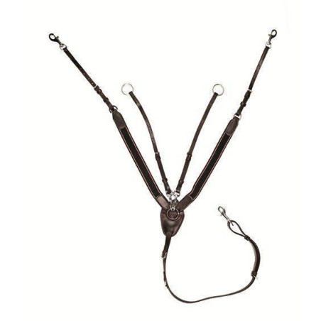 Brustgeschirr mit breitem Gummizug HKM