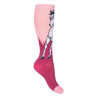 Kinder-Reitsocken Helsinki HKM - Rosa / Weinrot