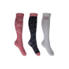Socken Colorado HKM 3er-Set - Schwarz / Rot