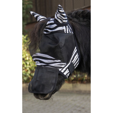 Fliegenschutzmaske Zebra Shetty HKM