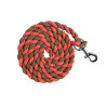 HKM Baumwolllonge mit Karabiner - Olivgrün / Orange