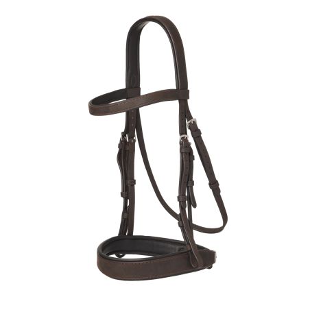 Flaches Hunter-Zaumzeug LeMieux mit Schnürzügeln