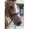 Anatomisches Reithalfter ohne Kehlriemen Kollektion US Jumping Dy'on - Schwarz